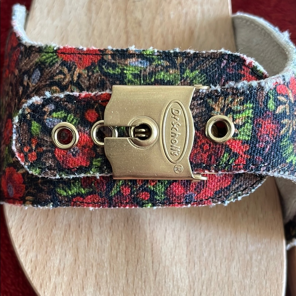 NWOT GANNI Women's Floral wooden Sandals - Picture 7 of 7